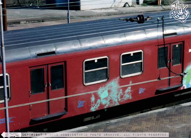 Sece on steel - The Dark Roses - Copenhagen Central Station, Copenhagen, Denmark 1986-85